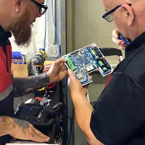 Access control board for a door access control system