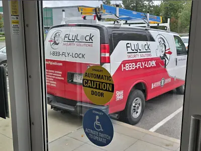 New Automatic Door installed by FlyLock Security Solutions of Memphis, TN