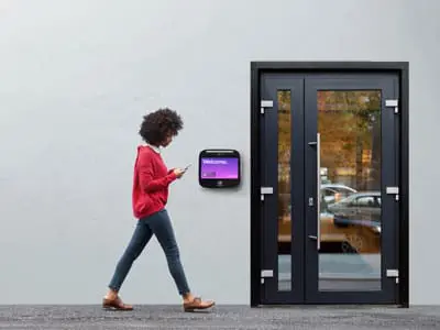 ButterflyMX video intercom being used at a multifamily community