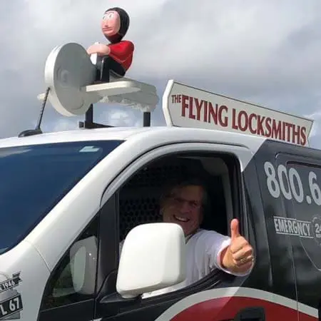 The Flying Locksmiths of Chattanooga locksmith service technician near Lafayette, TN