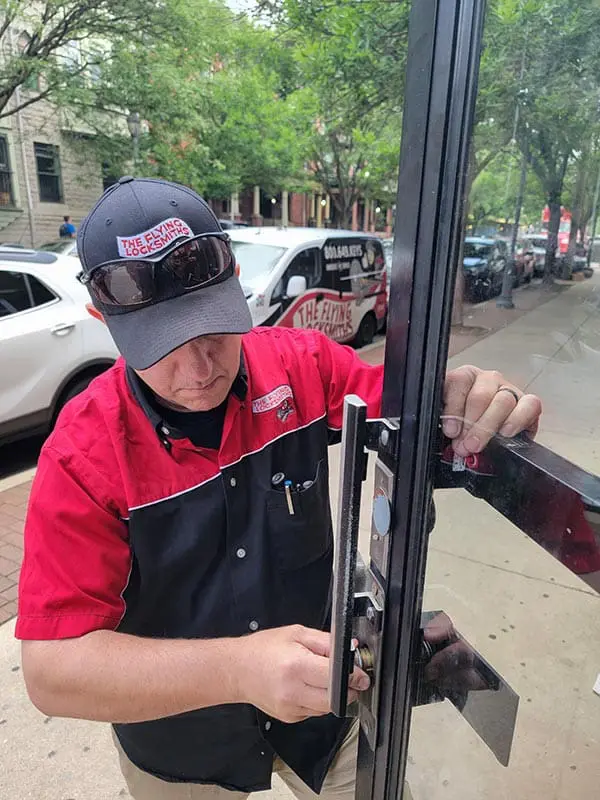 Commercial door repair service