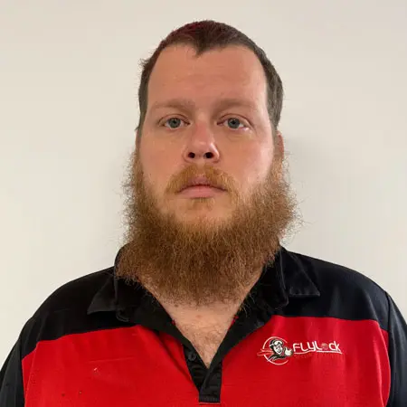 FlyLock Security Solutions Indianapolis technician Ron Beatty Jr.