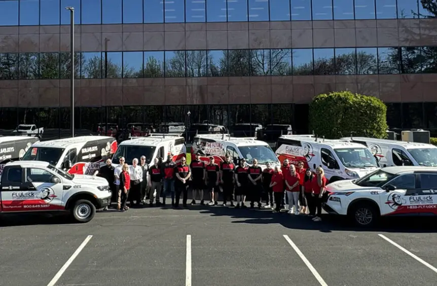 Group Photo of Commercial Locksmiths from The Flying Locksmiths and FlyLock Security Solutions