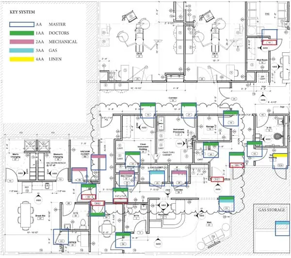 Sample of a Master Key System Floor Plan