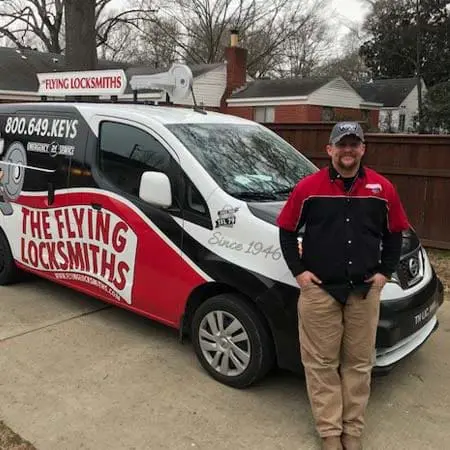 TFL technician photo after completing commercial door repair near Memphis, TN