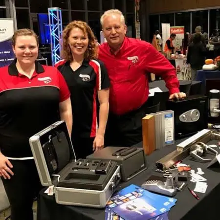 The Flying Locksmiths showcase access control solutions at a trade show in Bartlett, TN