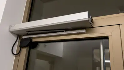 Image of a Record door opener on a commercial door