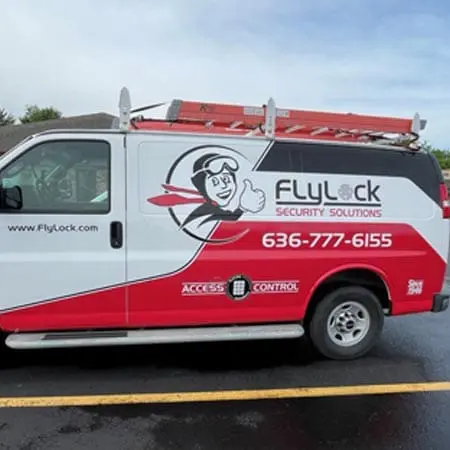TFL service van at a business where they provided commercial door repair service near Cottleville, MO
