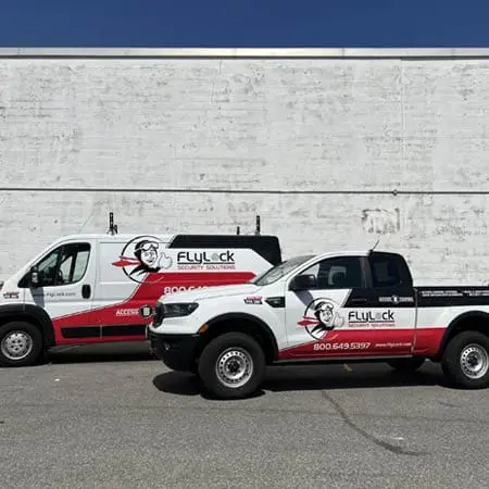 TFL service van at an apartment complex after completing a keyless entry system installation near St. Louis, MO
