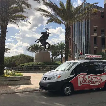 TFL Tallahassee locksmiths provide commercial door repair on campus at Florida State University