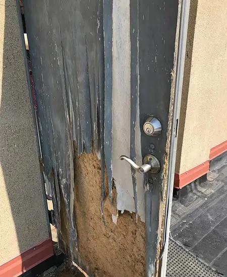 Image two in a gallery of ugly doors
