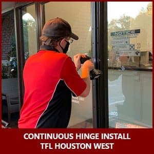 Commercial Door Continuous Hinge Installation
