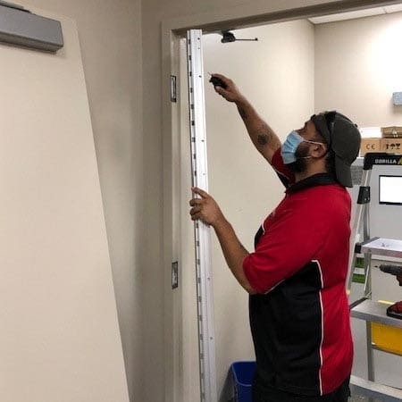 Fairfax VA Locksmith Installs Roton Continuous Hinge