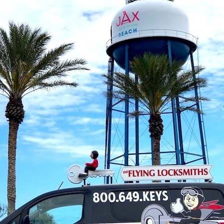 The Flying Locksmiths provide locksmith services near Jacksonville Beach