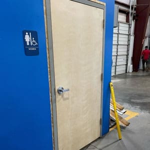 Commercial wood door installation in Simpsonville, SC