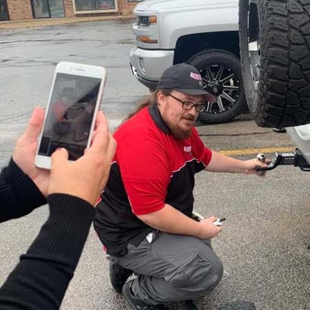 The Flying Locksmiths lead technician getting ready to provide serve customers near St. Peters, MO