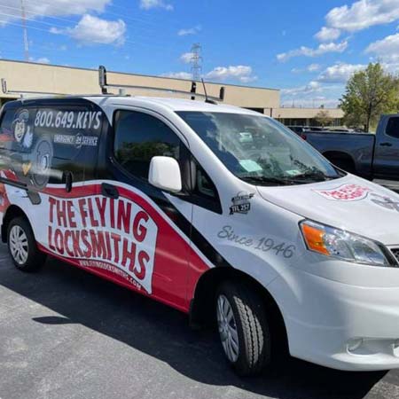 TFL service van at a business where they provided commercial door repair service near Cottleville, MO