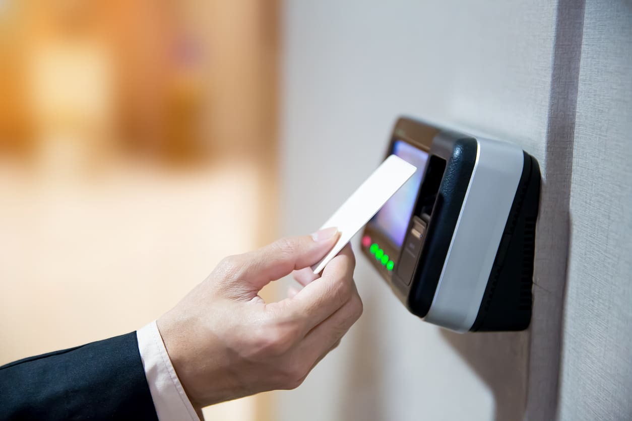 Card access control system and commercial facility.